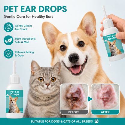 Gamlily™ 💧Pet Ear Drops for Dogs & Cats